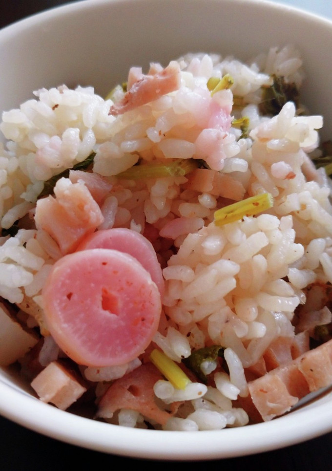 二十日大根と蓮根の炊き込みご飯-レシピのメイン写真