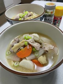 根菜たっぷり豚汁に+生姜でぽっか♡ぽか-レシピのメイン写真