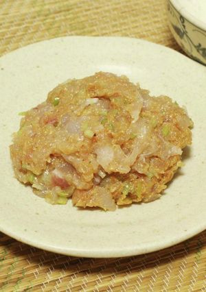 鯛のなめろう-レシピのメイン写真
