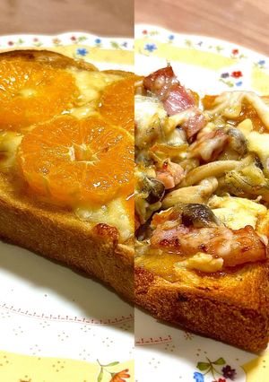 青みかん和風ソース　ピザトースト-レシピのメイン写真