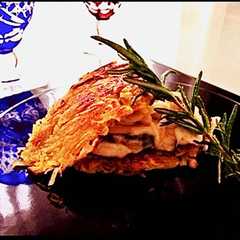 รูปของ 香り最高！味噌チーズ椎茸のポテトサンド