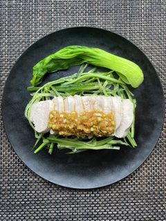 自家製ネギダレで鶏胸肉のガラスープ煮-レシピのメイン写真