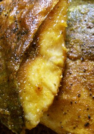 塩サバ(^.^)パリパリ皮スパイス焼き-レシピのメイン写真