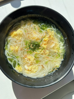簡単☆アオサとかき玉のにゅうめん-レシピのメイン写真