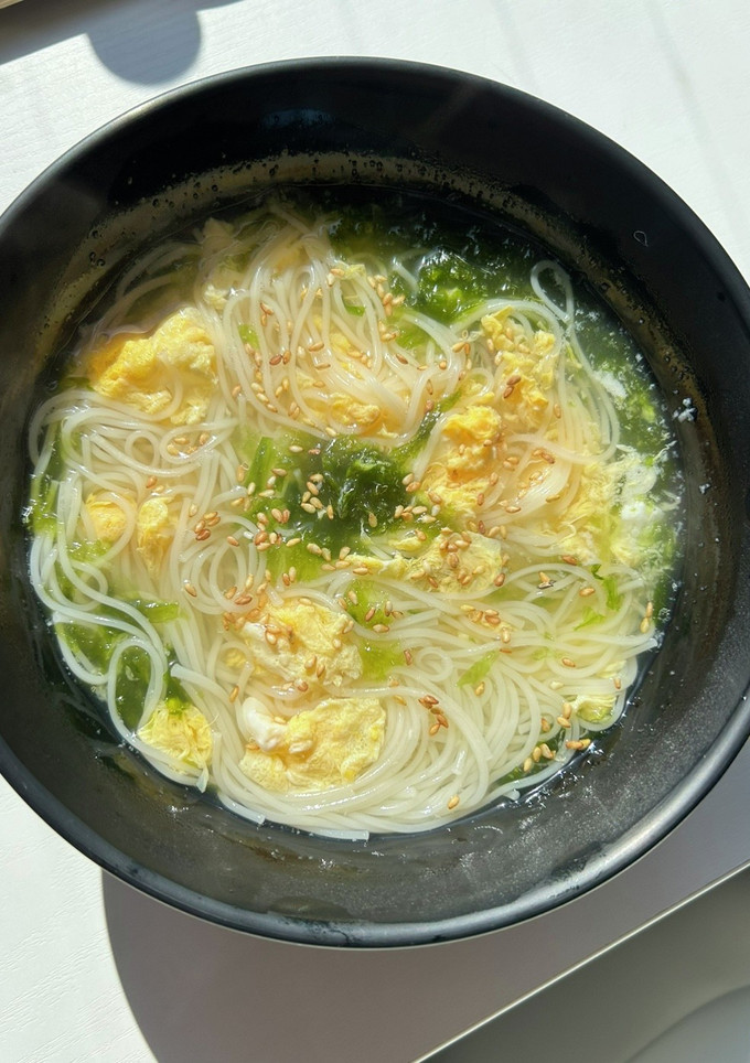 簡単☆アオサとかき玉のにゅうめん-レシピのメイン写真