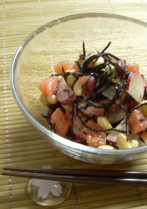 グレープフルーツとひじきの豆サラダ-レシピのメイン写真