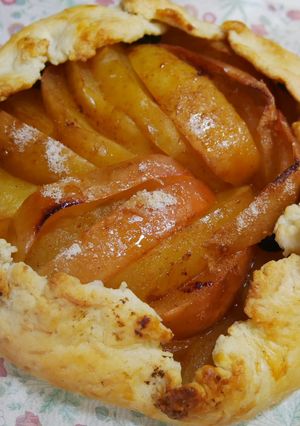 そうめん入り生地で焼いたリンゴパイ-レシピのメイン写真