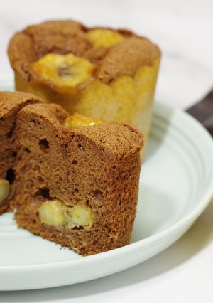 チョコバナナカップケーキ-レシピのメイン写真