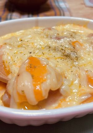 簡単☆かぼちゃの餅グラタン♪-レシピのメイン写真