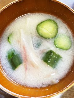みょうがときゅうりの味噌汁-レシピのメイン写真