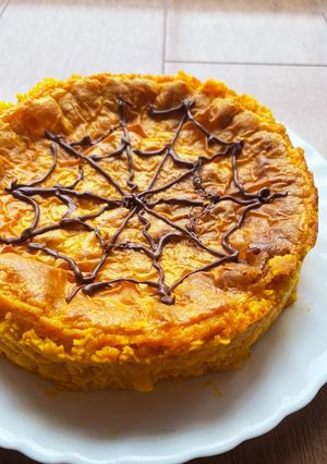 濃〜い かぼちゃチーズケーキ ハロウィン-レシピのメイン写真