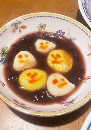 ハロウィンおばけ白玉-レシピのメイン写真