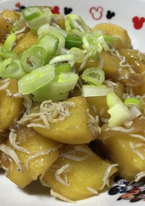 レンジで簡単じゃがちりめんバター醤油和え-レシピのメイン写真