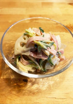 シャキシャキ！とまらない！れんこんサラダ-レシピのメイン写真