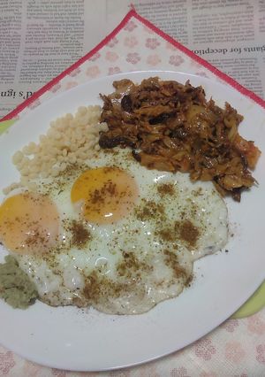 W目玉焼き+鮭キムチのタパス-レシピのメイン写真