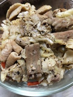 もつとキャベツの炒め物-レシピのメイン写真