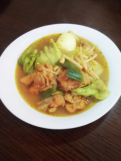 キャベツと長ネギのチキンスープカレー-レシピのメイン写真