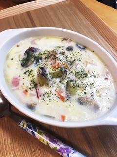給食の「秋の香りシチュー」♡きのこ&いも-レシピのメイン写真