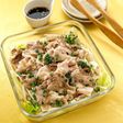 レンジで豚バラキャベツともやしの香味だれ