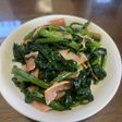 ほうれん草とベーコンの炒め物