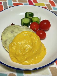超簡単☆パンプキンソースのハンバーグ♪♪-レシピのメイン写真