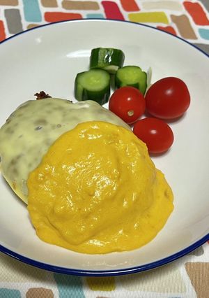 超簡単☆パンプキンソースのハンバーグ♪♪-レシピのメイン写真