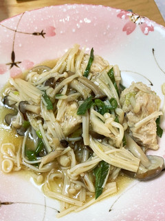 鶏団子ときのこのあんかけ(自分用)-レシピのメイン写真