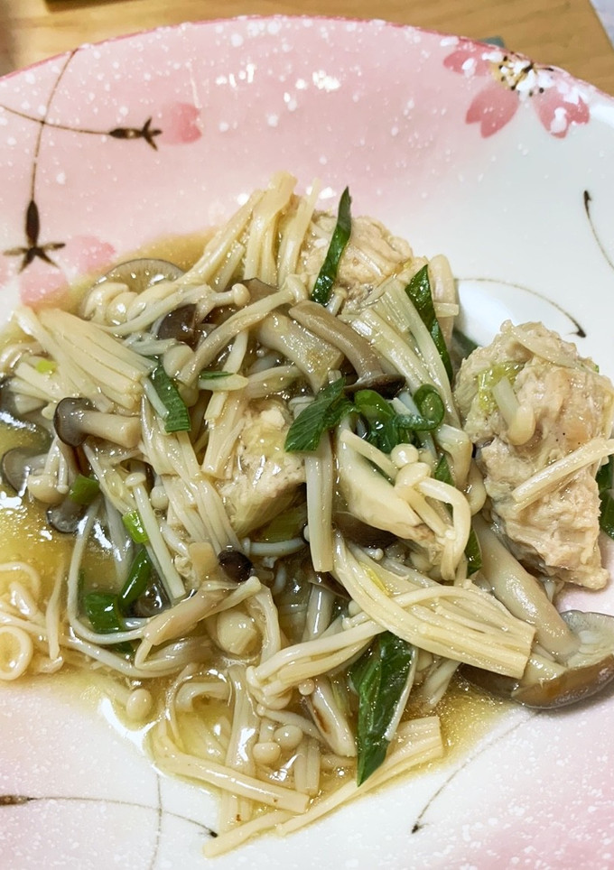 鶏団子ときのこのあんかけ(自分用)-レシピのメイン写真