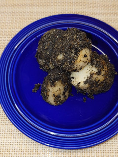里芋のアンチョビ炒め黒ごままぶし-レシピのメイン写真