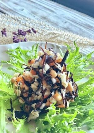 ひじきともち麦と大豆のサラダ-レシピのメイン写真