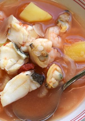 【給食】ブイヤベース風スープ-レシピのメイン写真