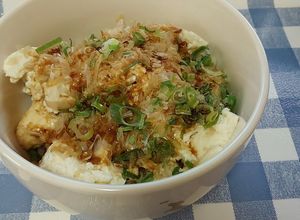 楽々おいしい☆豆腐とちくわのどんぶり-レシピのメイン写真