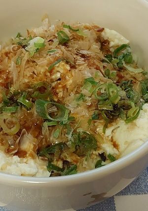楽々おいしい☆豆腐とちくわのどんぶり-レシピのメイン写真