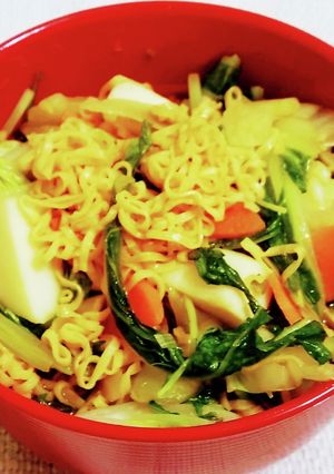豚汁の具☞野菜色々･白菜チキンラーメン-レシピのメイン写真