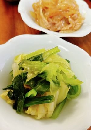 小松菜とキャベツの煮浸し-レシピのメイン写真