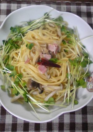 しめじベーコン玉葱パスタ-レシピのメイン写真