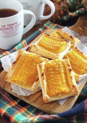 とうもろこしとクリームチーズのパイ。-レシピのメイン写真