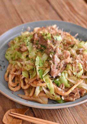だし醤油焼きうどん-レシピのメイン写真