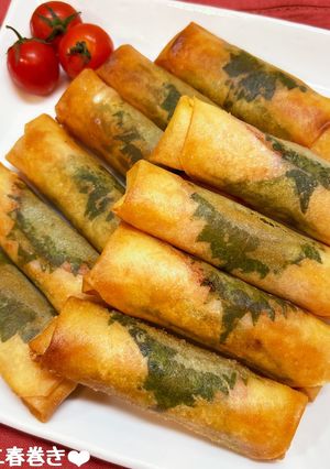 大葉＊ハム＊チーズのミニ春巻き♪-レシピのメイン写真