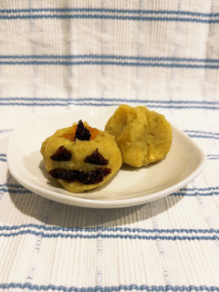 材料3つで!さつま芋と熟し柿の茶巾-レシピのメイン写真