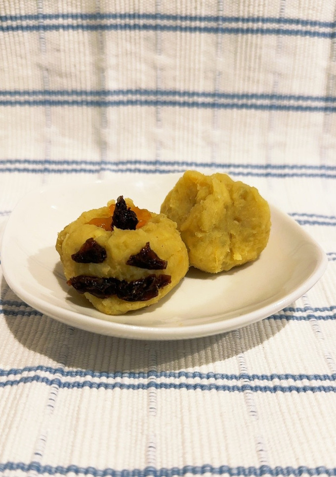 材料３つで！さつま芋と熟し柿の茶巾-レシピのメイン写真