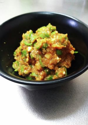 旨い！ニンニク青唐辛子味噌-レシピのメイン写真