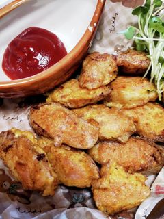 魚肉ソーセージと竹輪のピカタ風♡-レシピのメイン写真