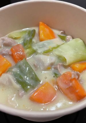 白だしと和風食材の豆乳シチュー-レシピのメイン写真