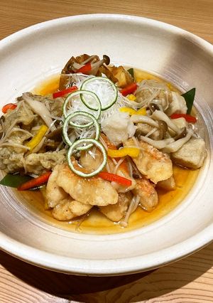 キンメダイと秋野菜の揚げ餡かけ-レシピのメイン写真