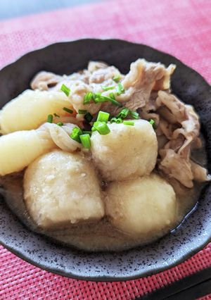 あったまろ〜♡里芋と牛肉の生姜スープ煮-レシピのメイン写真