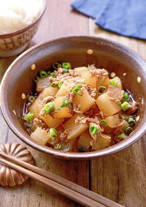 【大根とツナの甘辛煮】ごはんのお供に！-レシピのメイン写真