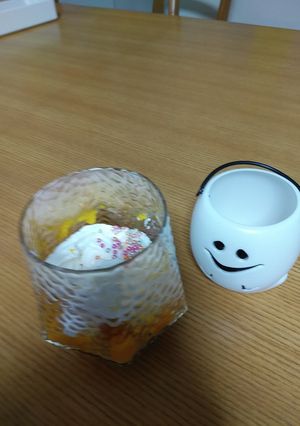 ハロウィンクリームパフェ-レシピのメイン写真