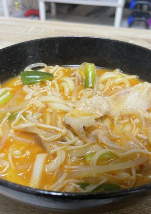 ピリ辛うどん-レシピのメイン写真
