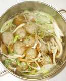 蓮根肉団子の鍋♪冷え性むくみに簡単薬膳